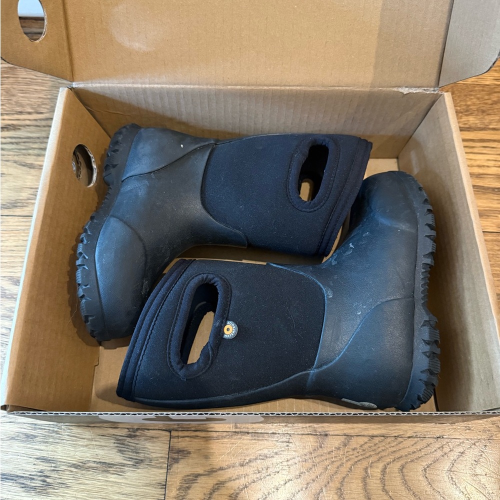Bogs Kids Black Rain & Snow Boots